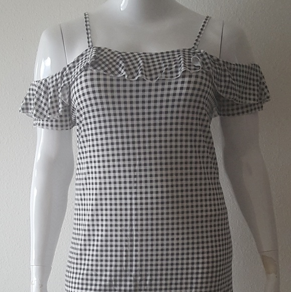 Black Gingham Sun Dress - Picture 1 of 5